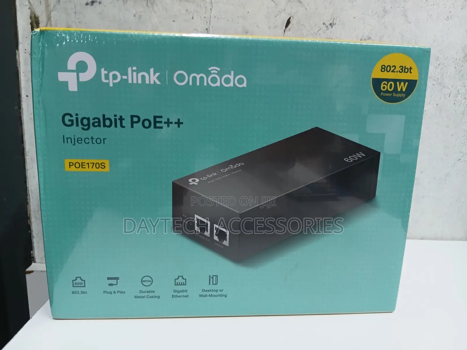 TP-Link TL-POE170S PoE++ Injector Adapter With 2 Gigabit Ports (60W)