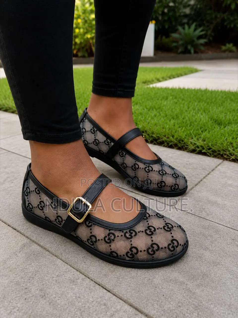 Prada Mesh Ballet Flats