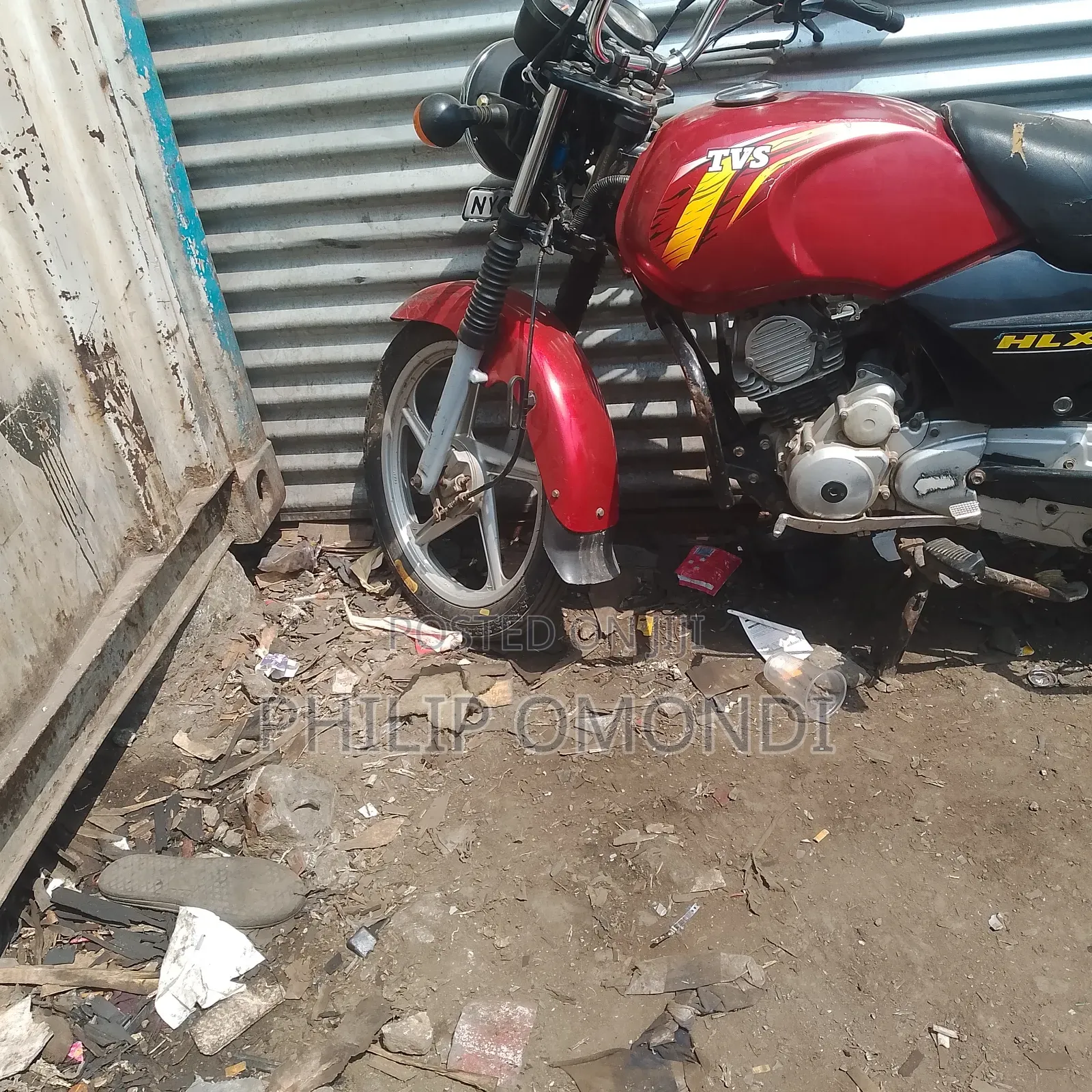 TVS XL 100 2021 Red