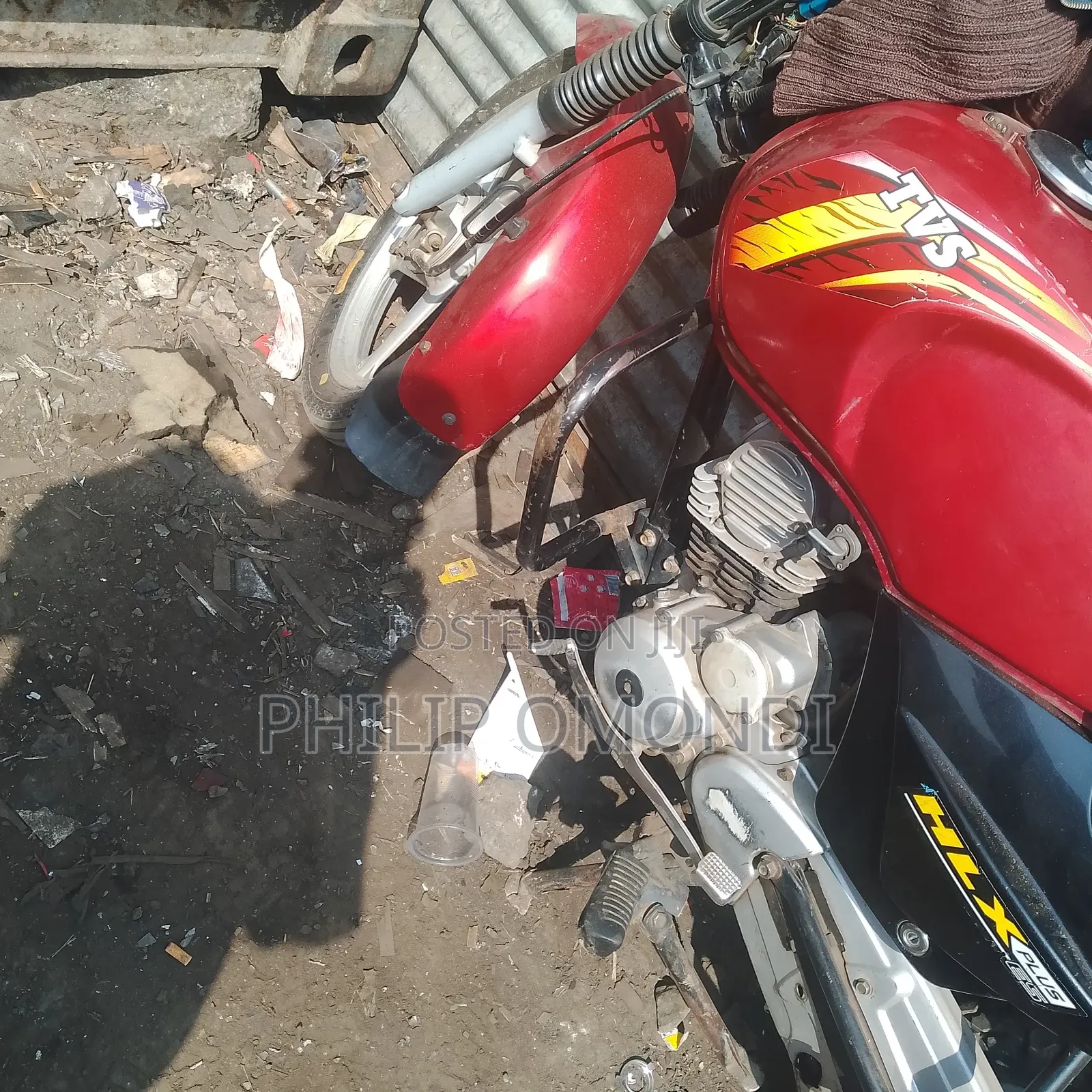 TVS XL 100 2021 Red