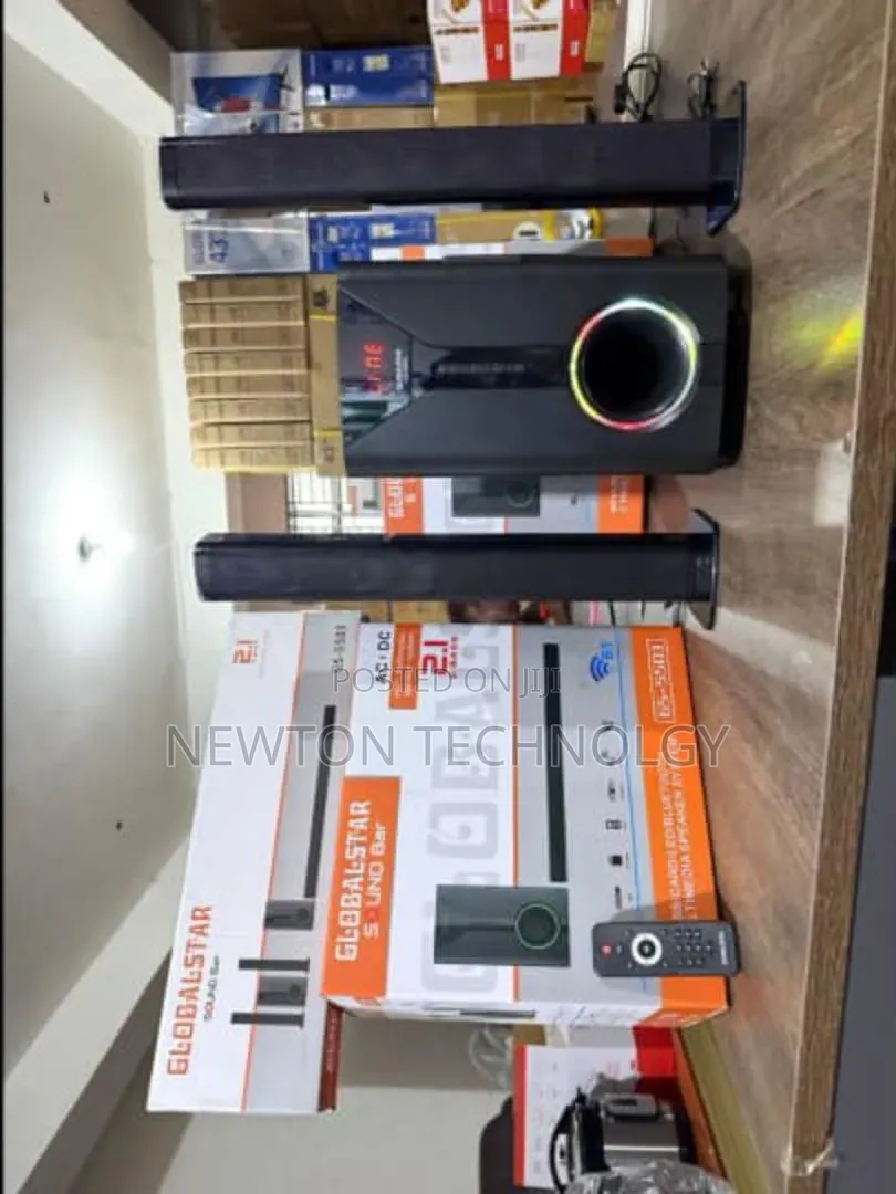 New Model 2.1ch Globalstar Sub Woofer System BT/USB/FM Tall Boy