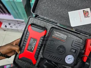 Emergency Car Battery Booster With Tire Inflator Kit