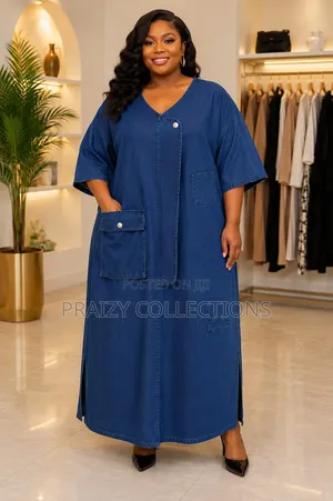 High Premium-Quality Original Non-Fade Denim DressPlus Size Friendly