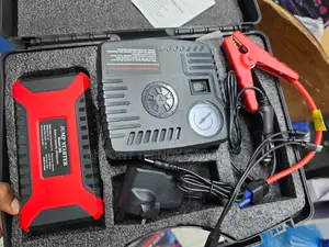Car Emergency Jump Starter With LED Light Air Compressor