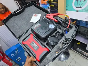 Car Emergency Jump Starter With LED Light Air Compressor