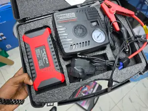 Multi-Function 12V Jump Starter Kit With Tire Inflator