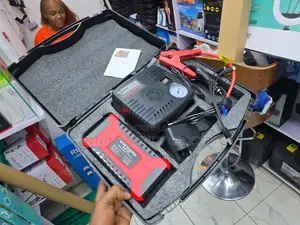 Multi-Function 12V Jump Starter Kit With Tire Inflator