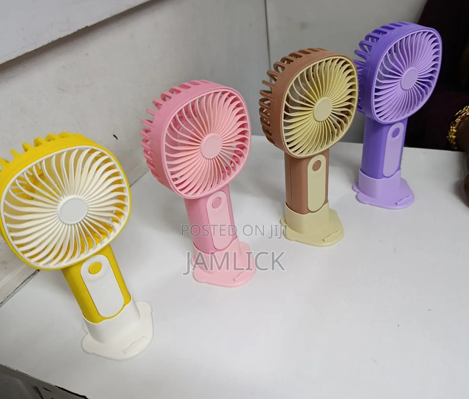 Cute Mini Hand Fan With Phone Holder –Hk