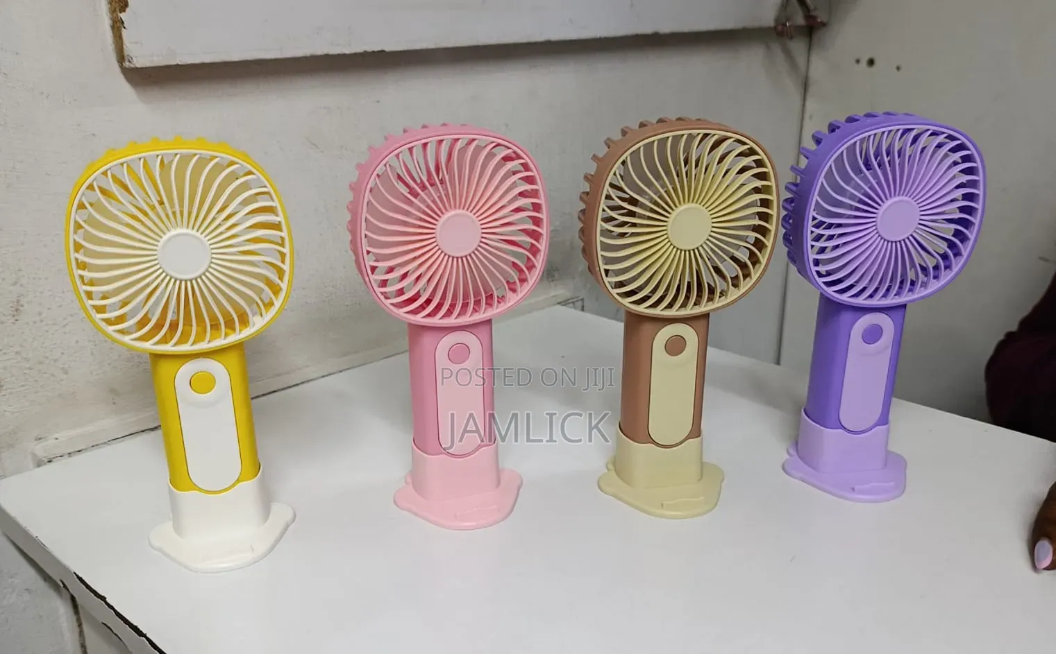 Cute Mini Hand Fan With Phone Holder –Hk