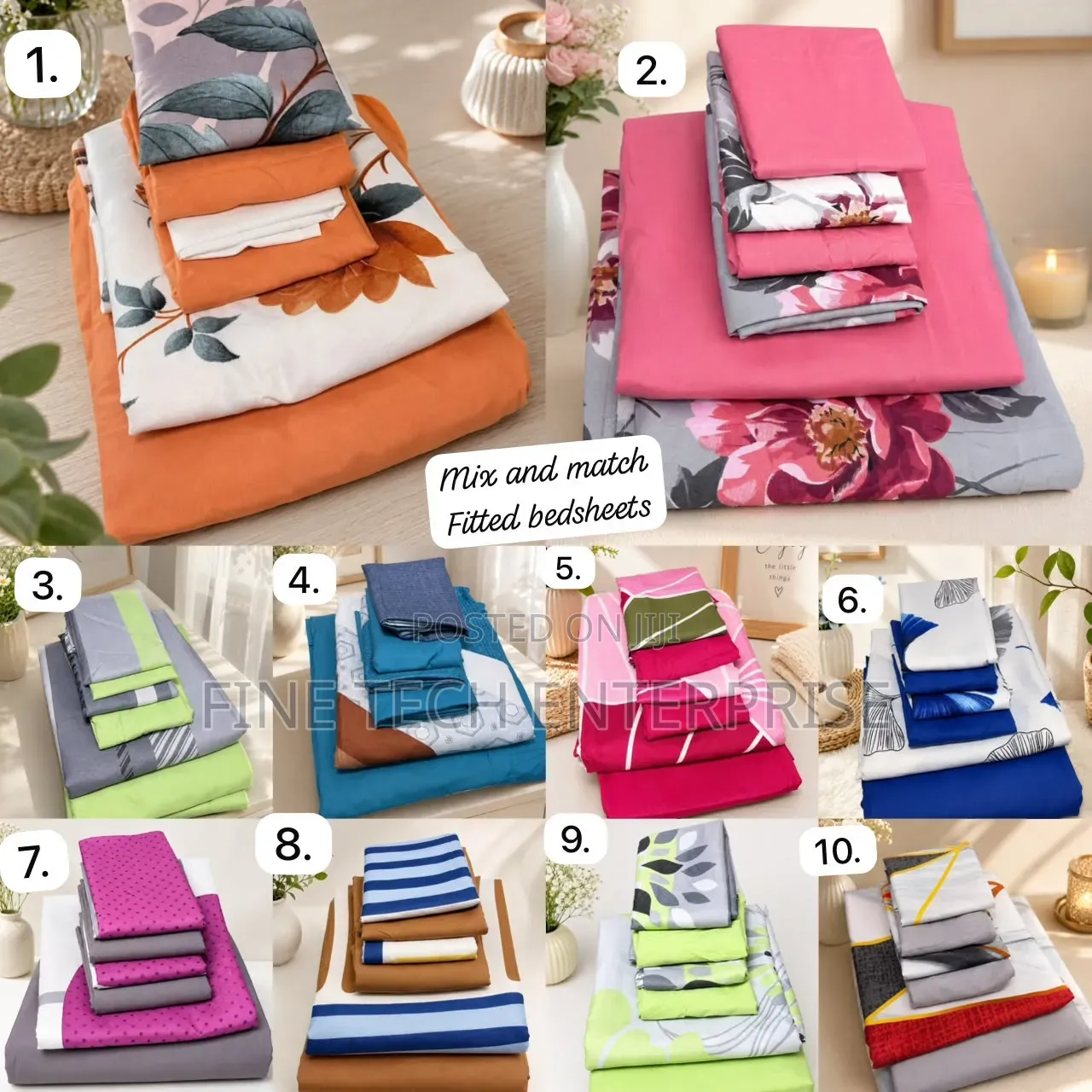 Soft Cotton Fitted Bedsheets