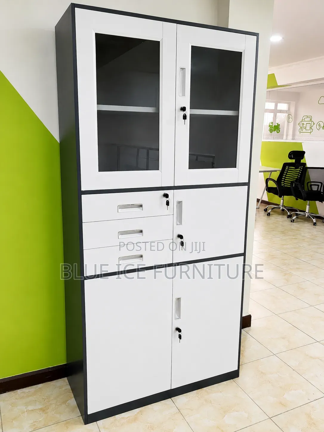 Executive Heavy Duty Storing Cabinet With Drawer Safe Box