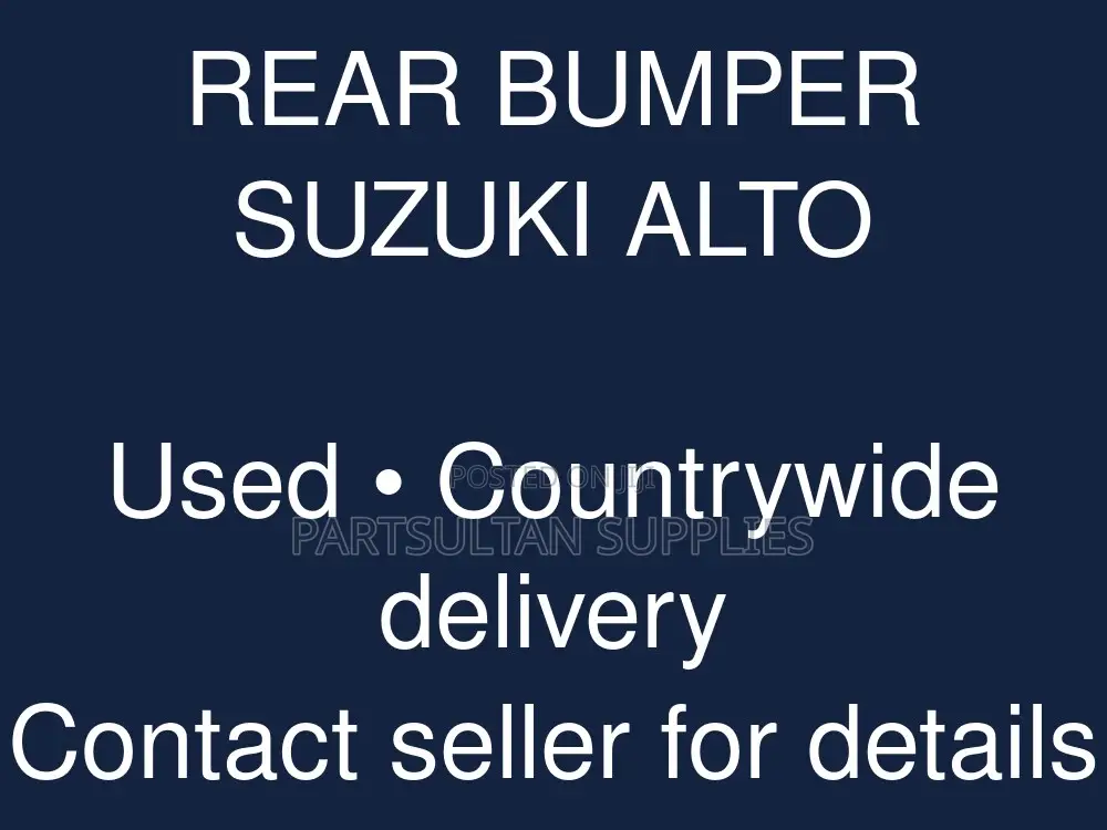 Rear Bumper Suzuki Alto