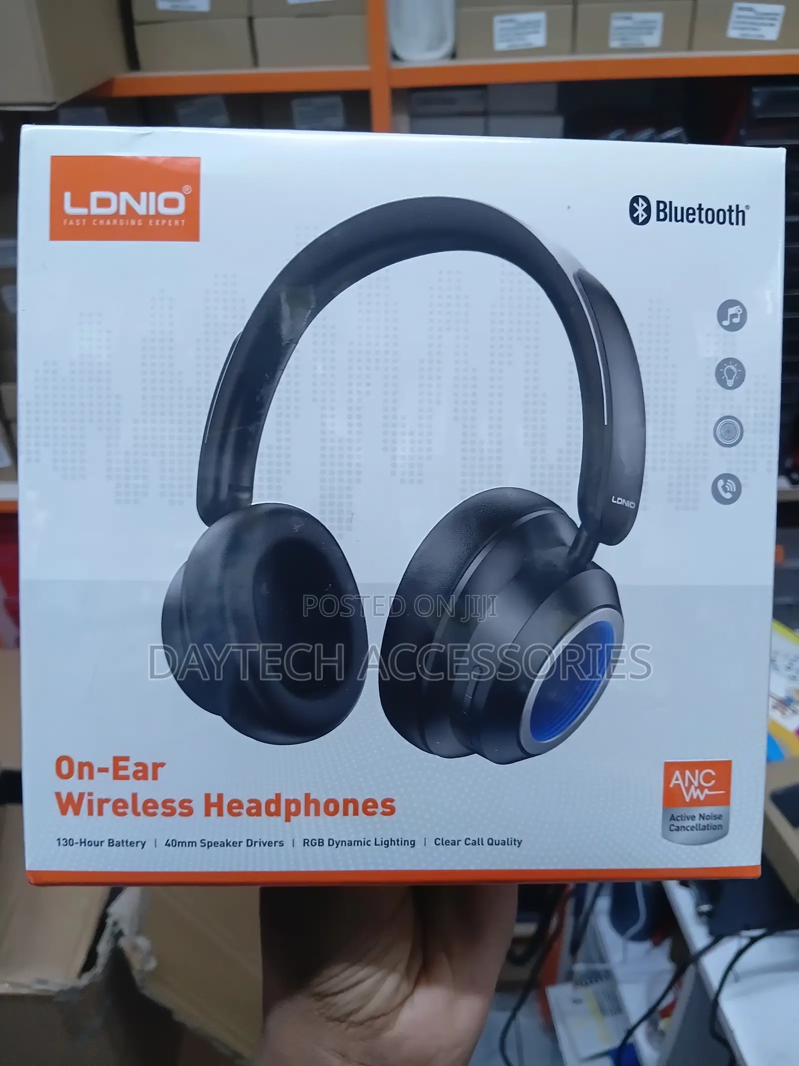 LDNIO H01 Wireless Headphones in Black