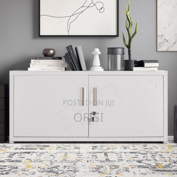 Office Cabinet; 2 Locker Metallic Office Storage Cabinet - thumbnail 2