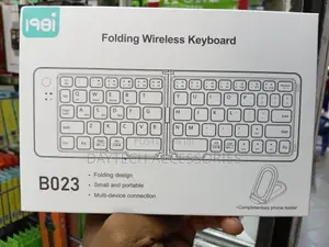 B023 11-Inch Foldable Bluetooth Keyboard - Black