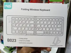 B023 11-Inch Foldable Bluetooth Keyboard - Black