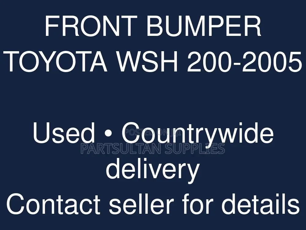 Front Bumper Toyota WSH 200-2005