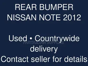 Rear Bumper Nissan Note 2012