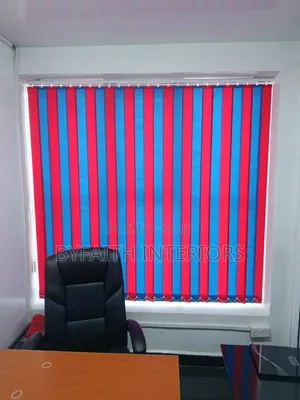 Well Mixed Matched Red and Blue Blinds