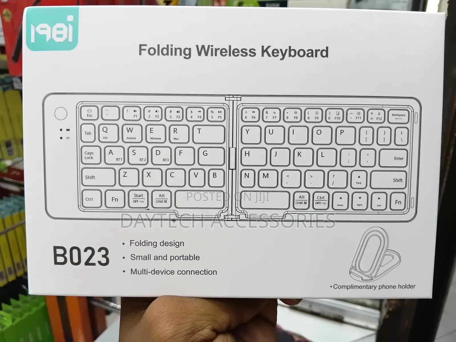 1981 Brand Foldable Wireless Keyboard, Model B023