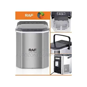 RAF Countertop Ice Maker 9 Cubes Ready 7 Mins 26lbs 24Hrs