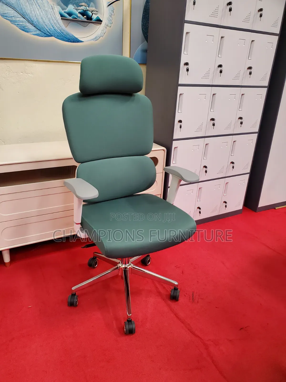 Green Orthopedic Office Chair