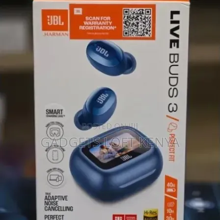 Genuine JBL Live Buds 3 Wireless Noise-Cancelling Earbuds