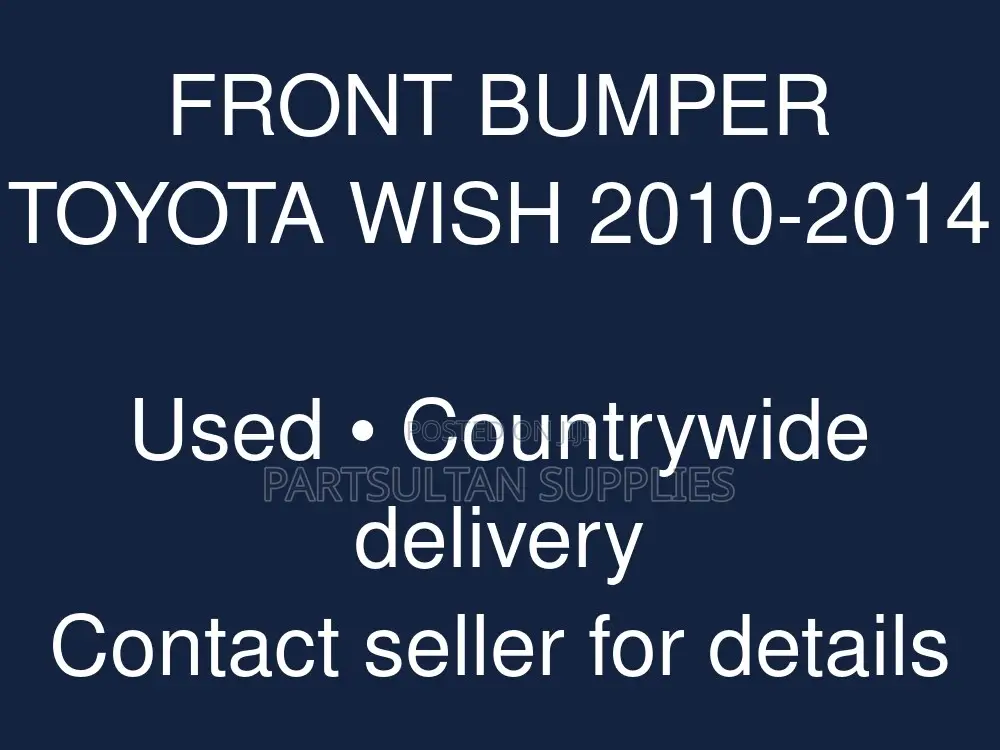 Front Bumper Toyota Wish 2010-2014
