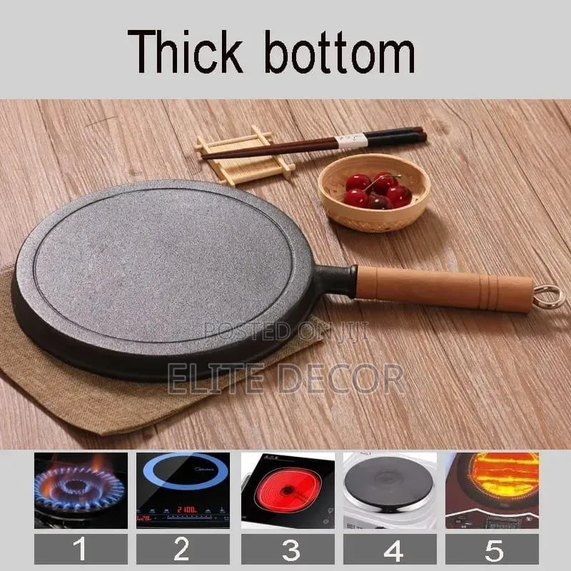 26cm Heavy-Duty Die-Cast Chapati Pan – Non-Stick, Anti-Scratch