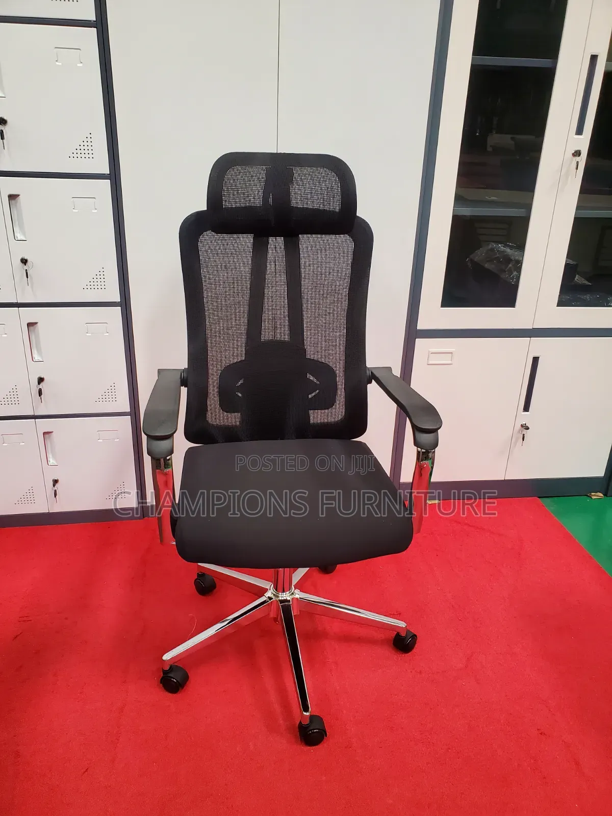 Ergonomic Double Bar Steel Office Chair