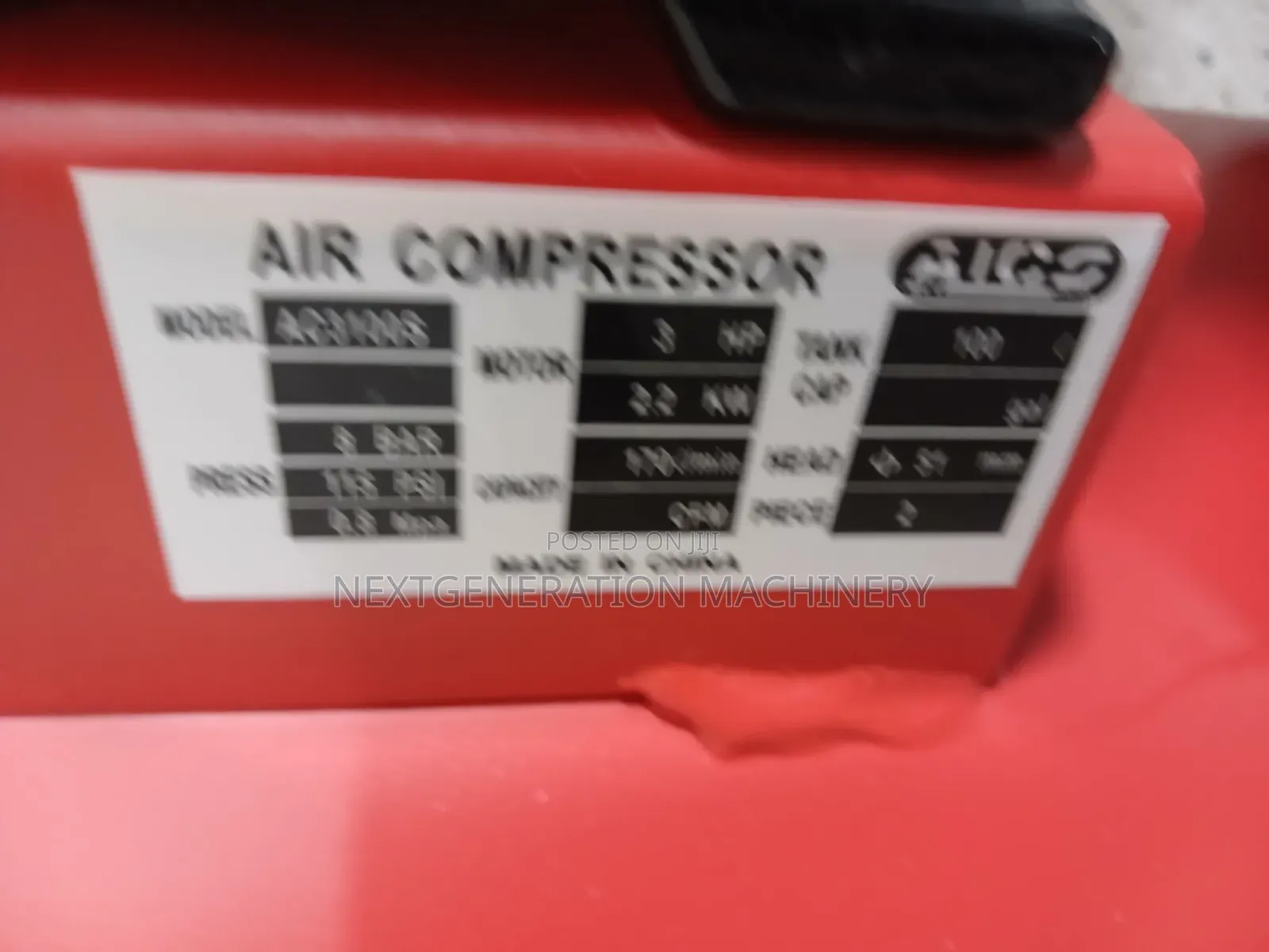 Heavy Duty 100litres Compressor