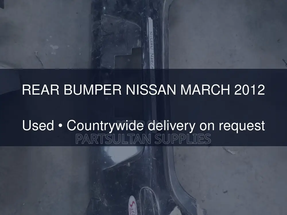 Rear Bumper Nissan March 2012