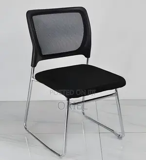 Office Chair : Armless Office Visitor Waiting Chair