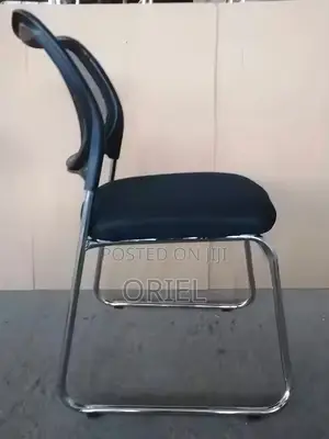 Office Chair : Armless Office Visitor Waiting Chair