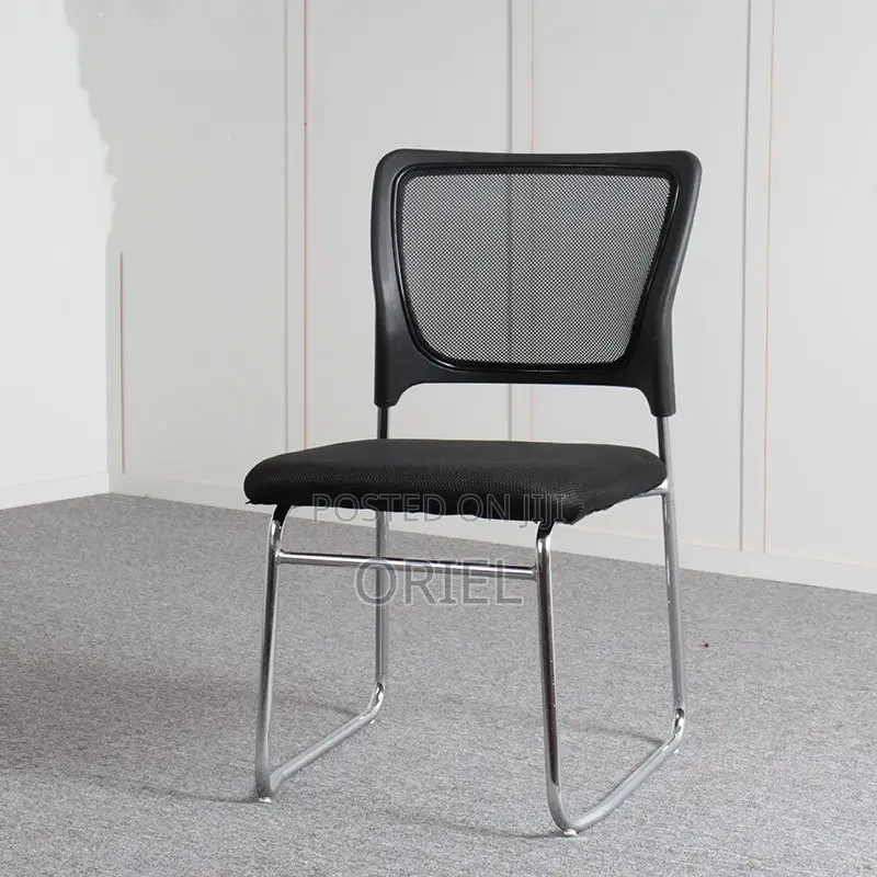 Office Chair : Armless Office Visitor Waiting Chair