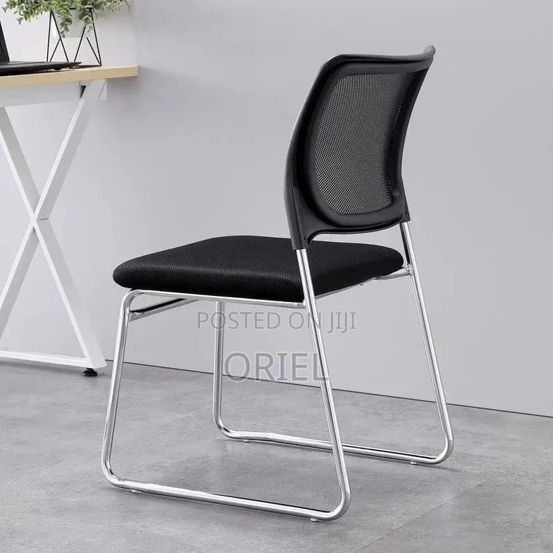 Office Chair : Armless Office Visitor Waiting Chair