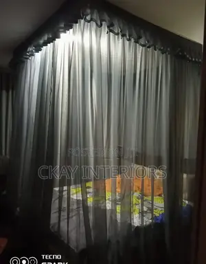 Black and Pink Custom Made Ceiling Mosquito Nets