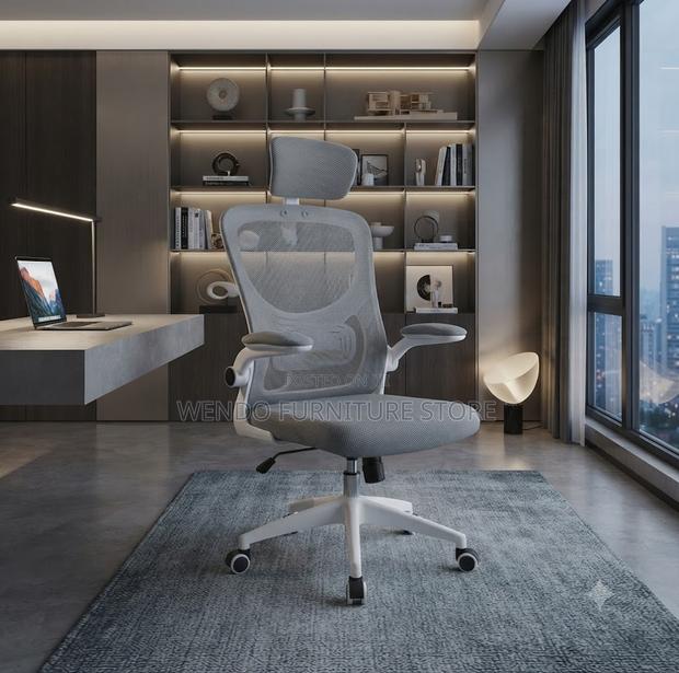 Office Chairs; Ergonomic Fabric Office Mold Chairs - thumbnail 3