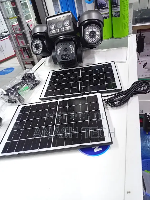 011SQ Triple Lens 4G Solar Security Camera – 4MP PTZ Outdoor CCTV