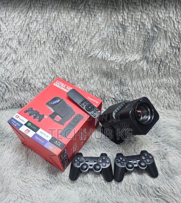 Hy320 Smart Android Projector Support Wifi 6 Bluetooth Home Cinema - thumbnail 2