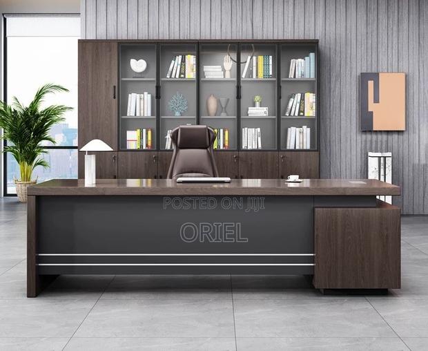 Office Desk : 180CM Imported Executive Office L-Shaped Desk - thumbnail 2
