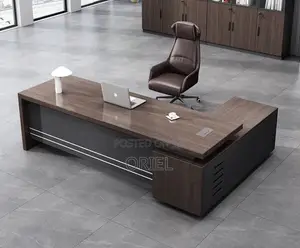 Office Desk : 180CM Imported Executive Office L-Shaped Desk