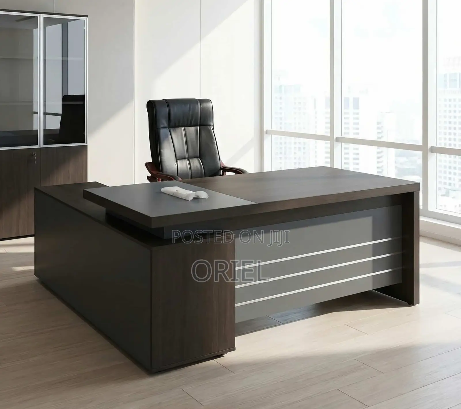 Office Desk : 180CM Imported Executive Office L-Shaped Desk