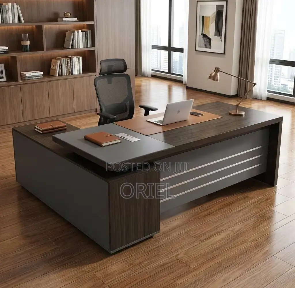 Office Desk : 180CM Imported Executive Office L-Shaped Desk