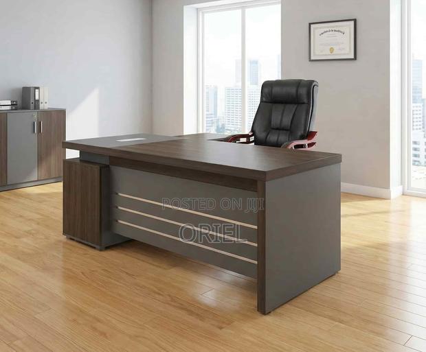 Office Desk : 180CM Imported Executive Office L-Shaped Desk - thumbnail 11