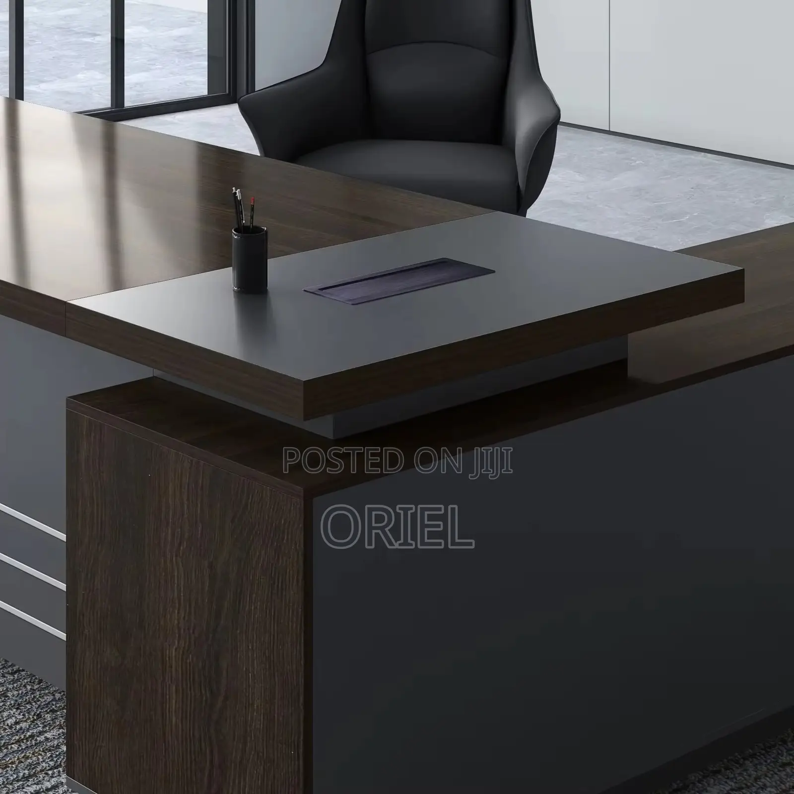 Office Desk : 180CM Imported Executive Office L-Shaped Desk