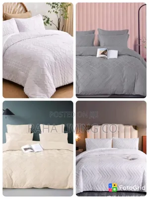 4pc Luxury Tufted Wave Duvet Cover Set | 6x6 6x7
