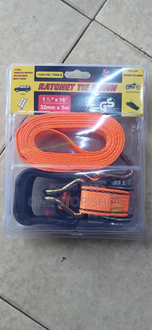 5mtrs Ratchet Tie Down Strap for Securing Cargo on Trucks - thumbnail 2