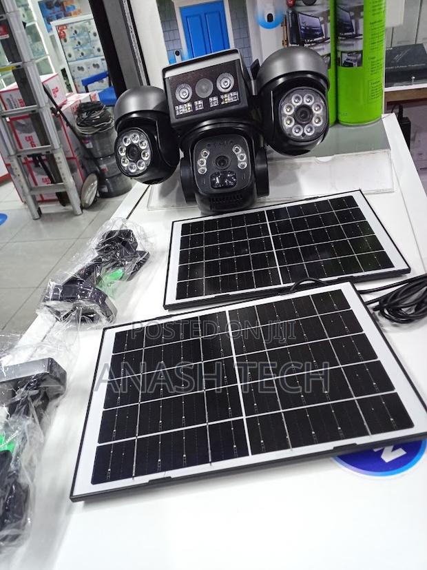 Triple Lens 4MP 4G Solar CCTV Camera 011SQ – Wireless Outdoor Security