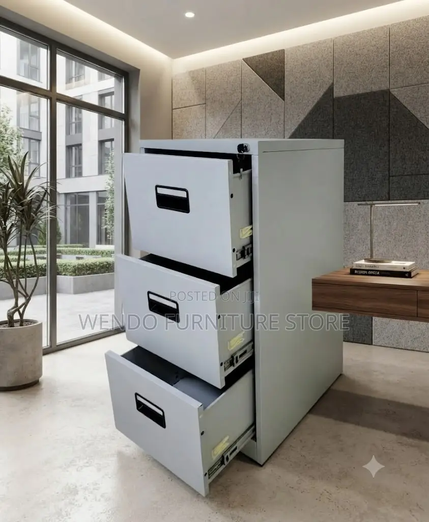 Office Cabinet; Four Drawers Executive Premium Steel Office Cabinet